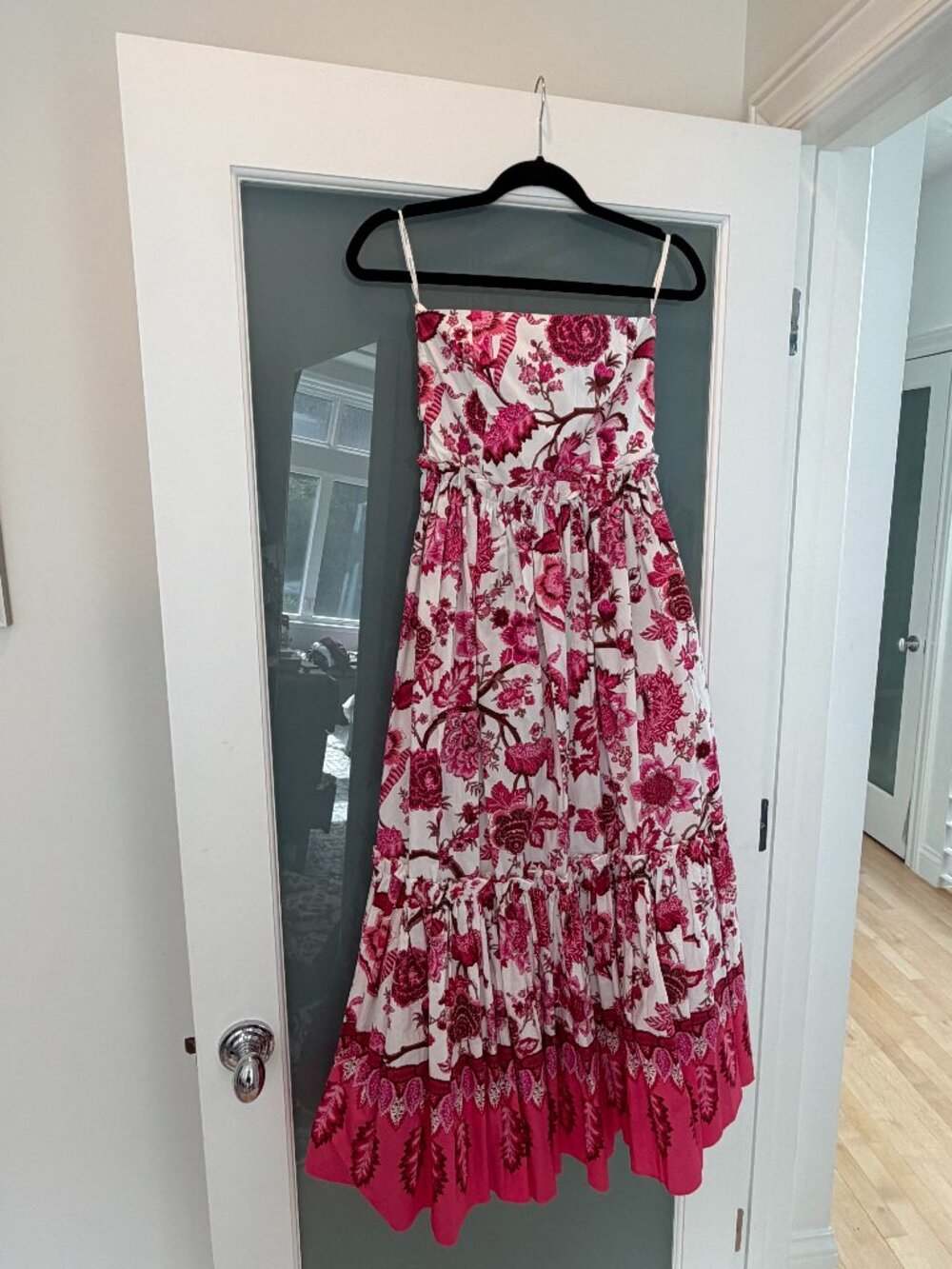 Cara Cara Torres Strapless Dress in Size 2 Jacobean Rouge